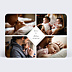 Faire-part Naissance Charme Classique Jumeaux