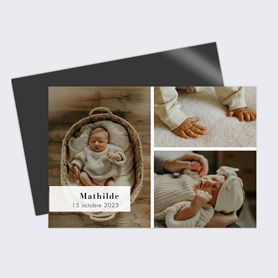 Faire part naissance Bandeau Graphique