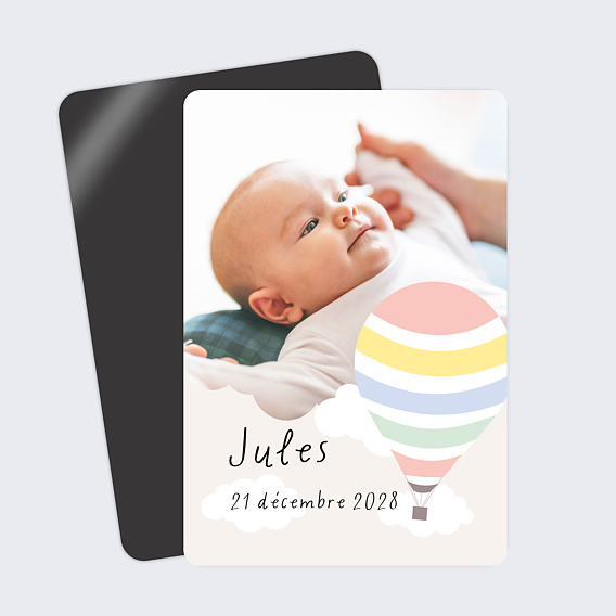 Faire part naissance Jolie Montgolfière