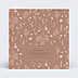 Faire-part Naissance Motif fleurs et teracotta
