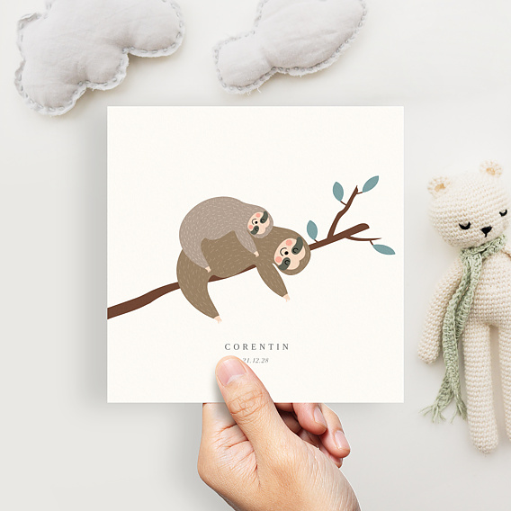 Faire part naissance Amazonie Après 4