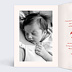 Faire part naissance Coeurs Intérieur Gauche