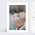 Faire part naissance Liverty Hiver Arche Intérieur Gauche