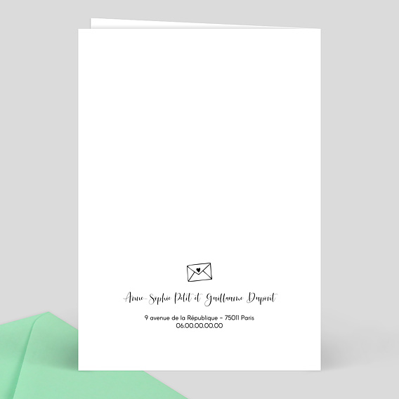 Faire part naissance Tempo Verso