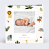 Faire-part Naissance Polaroïd jungle