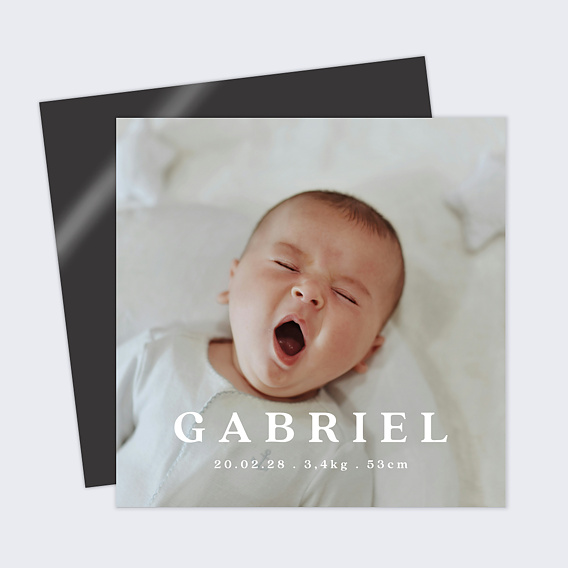 Faire-part Naissance Pleine Page
