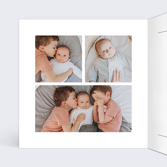Faire-part Naissance Certificat Kraft