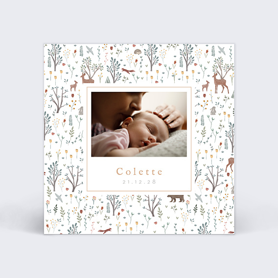 Faire part naissance Printemps Photo