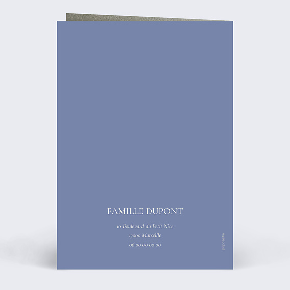 Faire part naissance Ourson ballon Verso