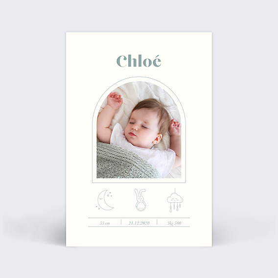 Faire part naissance Certificat Illustrations