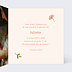 Faire part naissance Fleurs Aquarelles Intérieur Droit