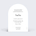 Faire part naissance Arche et date Verso