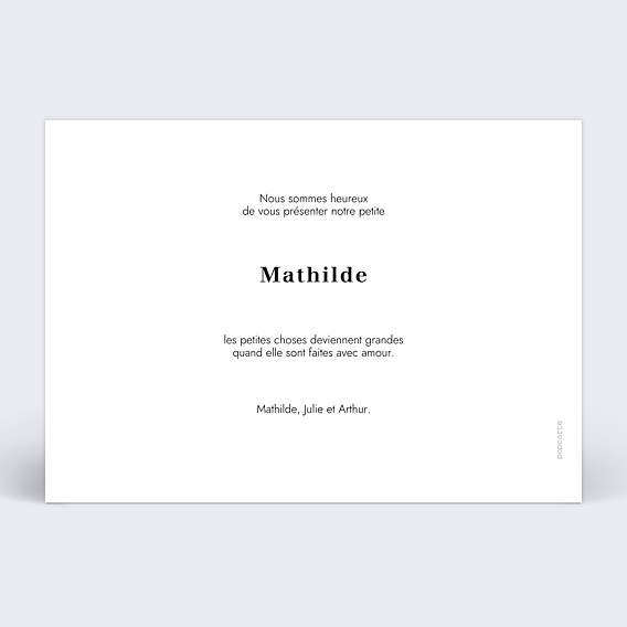 Faire-part Naissance Bandeau Graphique