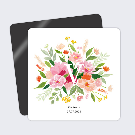 Faire part naissance Bouquet champêtre