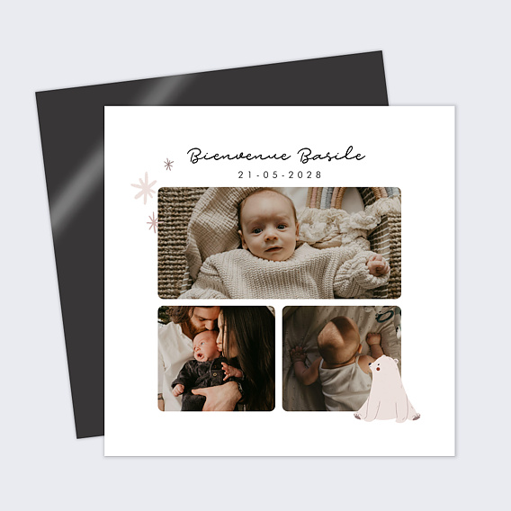 Faire part naissance Jolies Étoiles