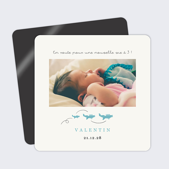 Faire part naissance Petits Avions