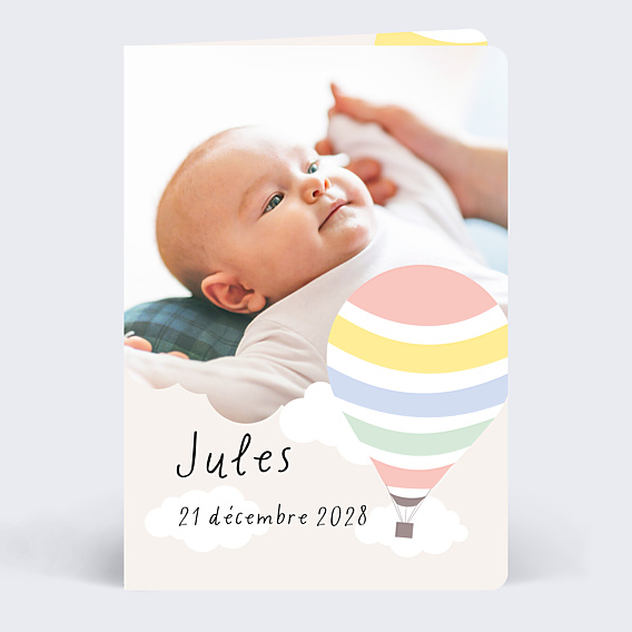 Faire part naissance Jolie Montgolfière