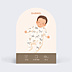 Faire-part Naissance Bébé en illustration vectorielle