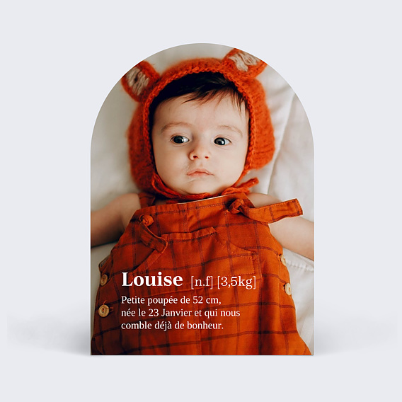 Faire part naissance Petite Définition