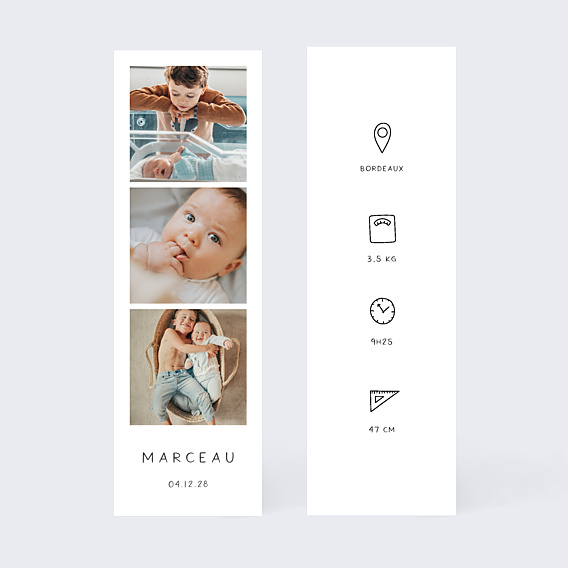 Faire-part Naissance Bébé d'Amour