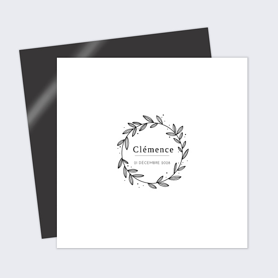 Faire part naissance Tampon Délicatesse