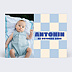 Faire-part Naissance Bébé damier ciel photo