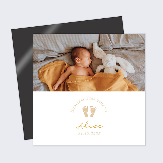 Faire part naissance Petits Pieds