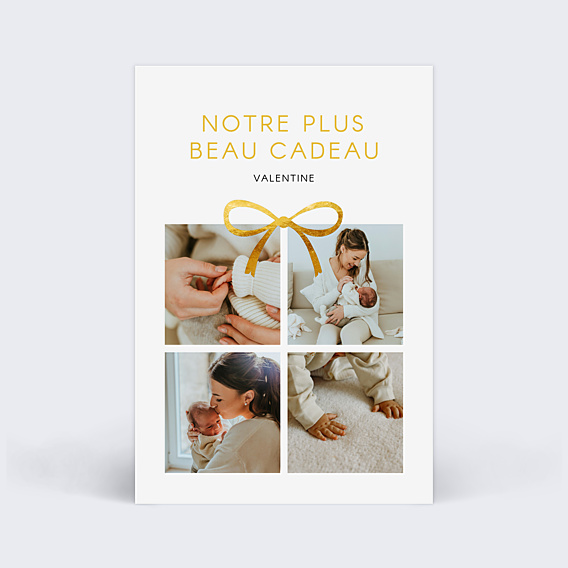 Faire-part Naissance Cadeau photo