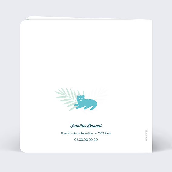 Faire-part Naissance Famille Animaux