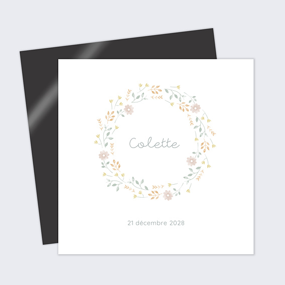 Faire part naissance Jardin Printannier