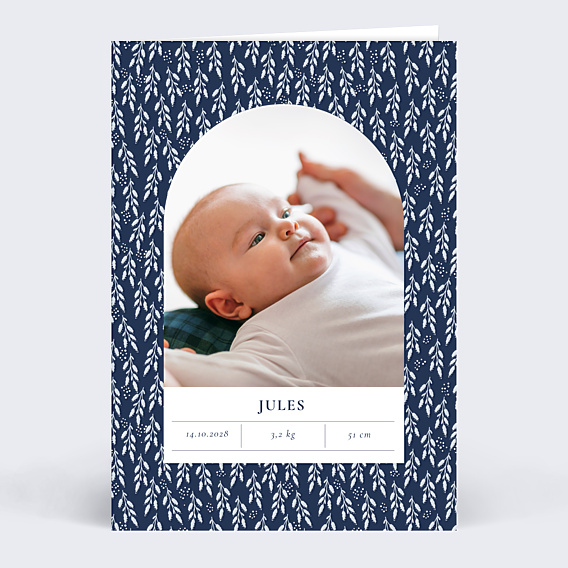 Faire-part Naissance Liverty Hiver