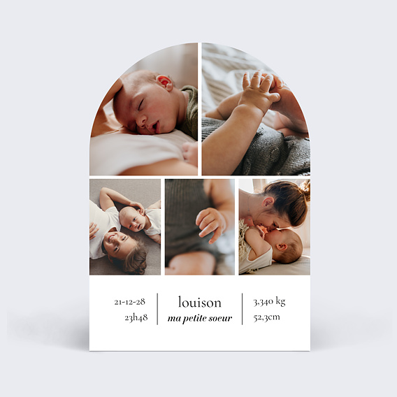 Faire part naissance Éditorial V