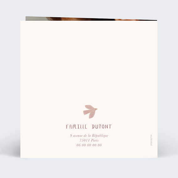 Faire-part Naissance Princesse Pastel