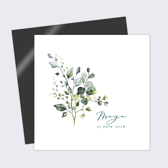 Faire part naissance Herbarium