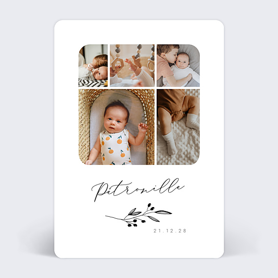Faire part naissance Bonheur en Photos