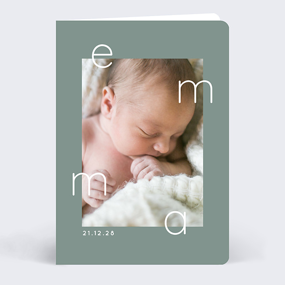Faire part naissance Sauge