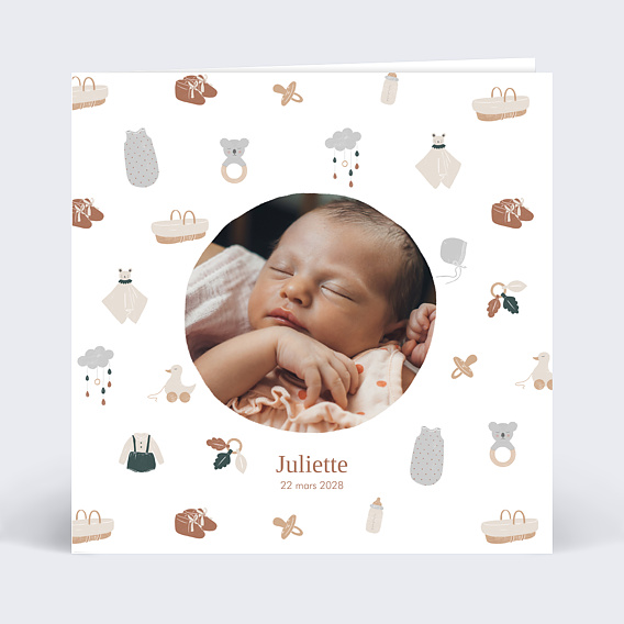 Faire part naissance Univers de Bébé