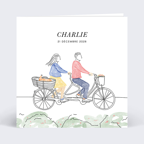 Faire part naissance Vélo