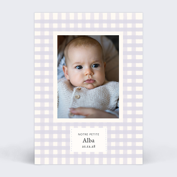 Faire part naissance Vichy Lila