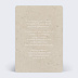 Faire part Pacs Chiné Typographique Verso
