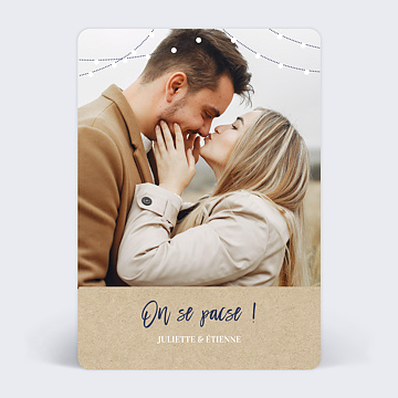 Faire-part Pacs Guirlandes 