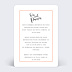 Faire-part Pacs Cadre Typographique