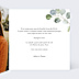 Faire-part Pacs Couronne Ocre Eucalyptus