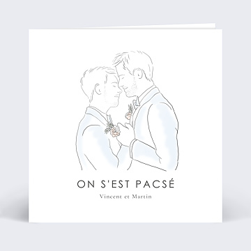 Faire-part Pacs Harmonie