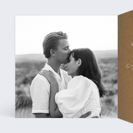 Faire part pacs Célébration Intérieur Gauche