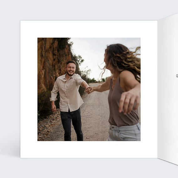 Faire part pacs Arbre Intérieur Gauche