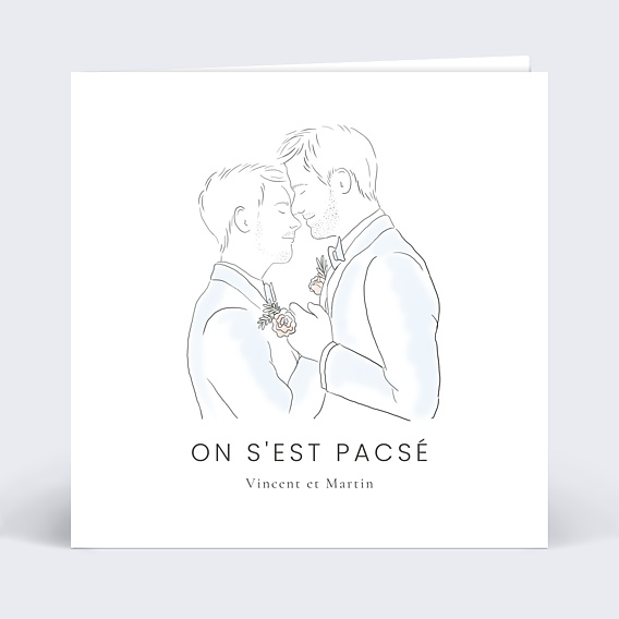 Faire-part Pacs Harmonie