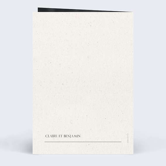 Faire part pacs Notre Essentiel Verso