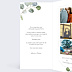 Faire part pacs Cadre ocre eucalyptus Intérieur Gauche
