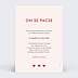Faire-part Pacs 1001 Cœurs